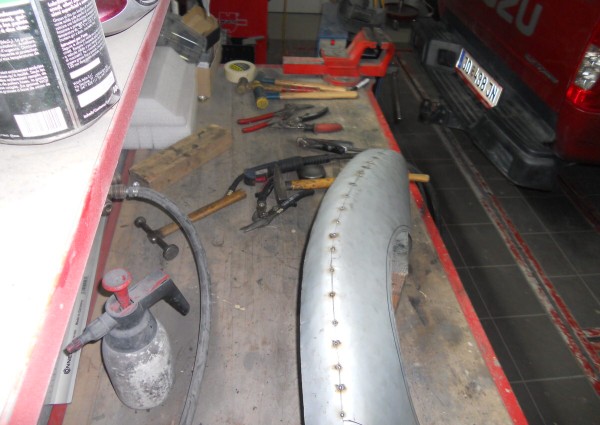 Karosserie Nachbau Jaguar Kotflügel von Karosserie Konrad