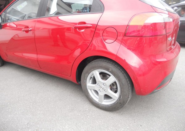 Ausgebesserter Unfallschaden